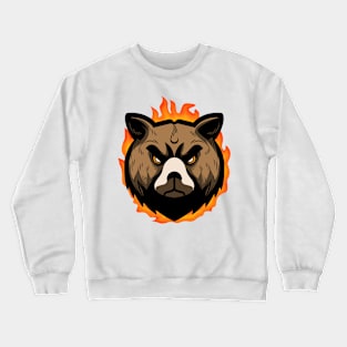 Angry bear Crewneck Sweatshirt